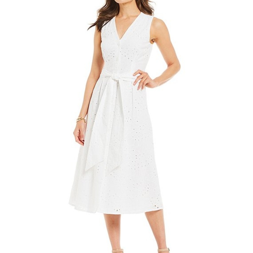 NWT Alex Marie Eyelet Midi Dress